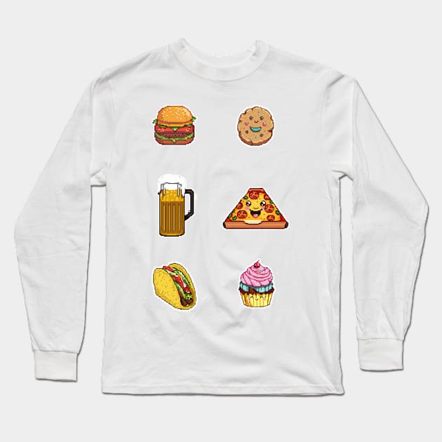 Food Packs Long Sleeve T-Shirt by Jackson Williams